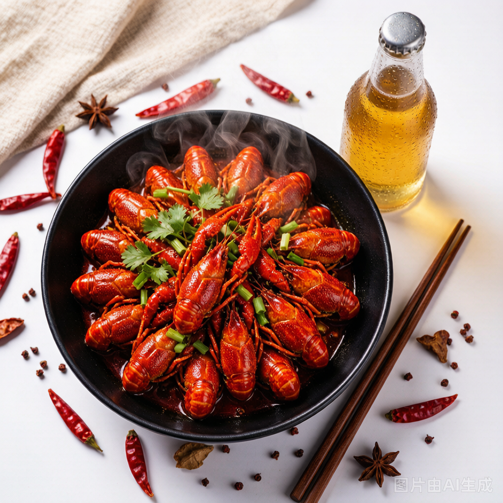 热气腾腾的小龙虾